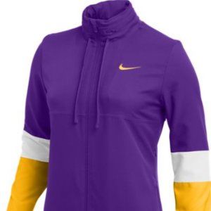 WOMEN'S NIKE DRY JACKET PURPLE LSU